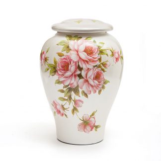 Rose Ceramic Urn