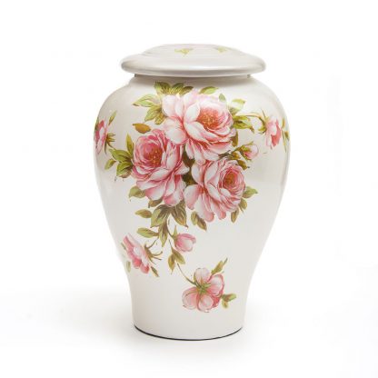 Rose Ceramic Urn