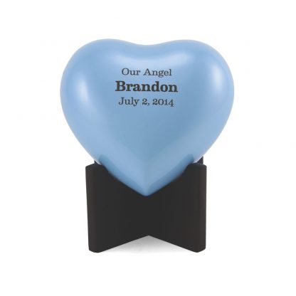 Arielle Heart Keepsake Urn Blue