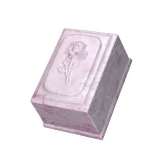 Divine with Rose Cultured Marble Urn