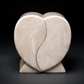 Cultured Marble Heart Companion Urn