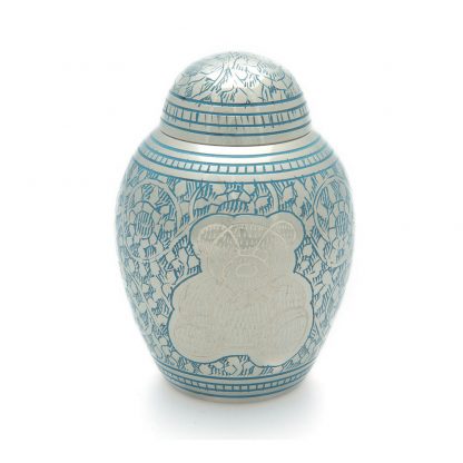 Blue Teddybear Urn