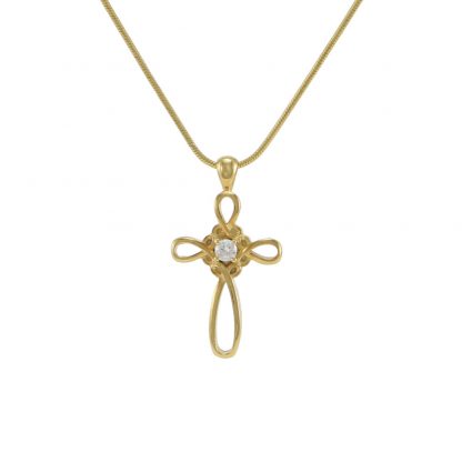 J5130 Bronze Infinity Cross