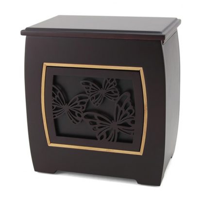 Modern Urn with Butterflies